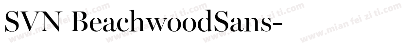 SVN BeachwoodSans字体转换
